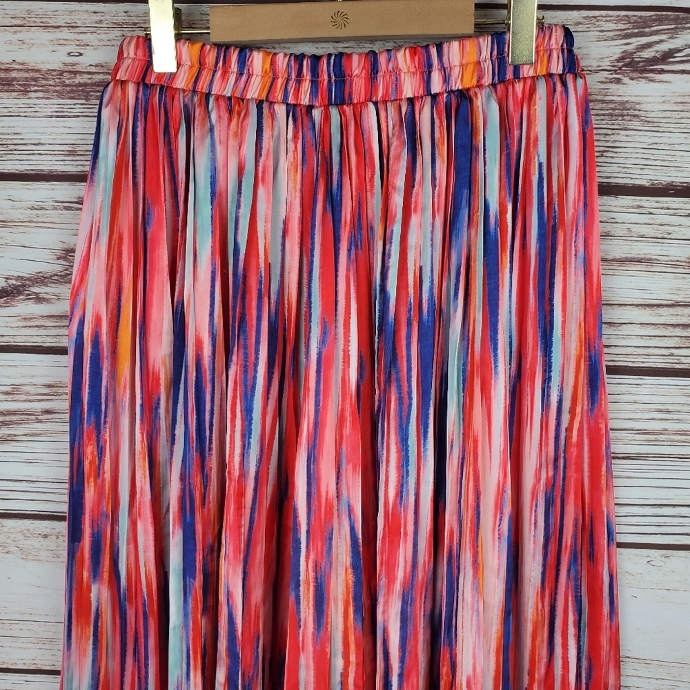 Molly Bracken Womens XS High Waist Pleated Wide Leg Palazzo Pants Pink Karen - Picture 8 of 12